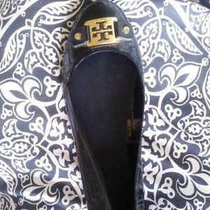 Tory Burch black reva flats